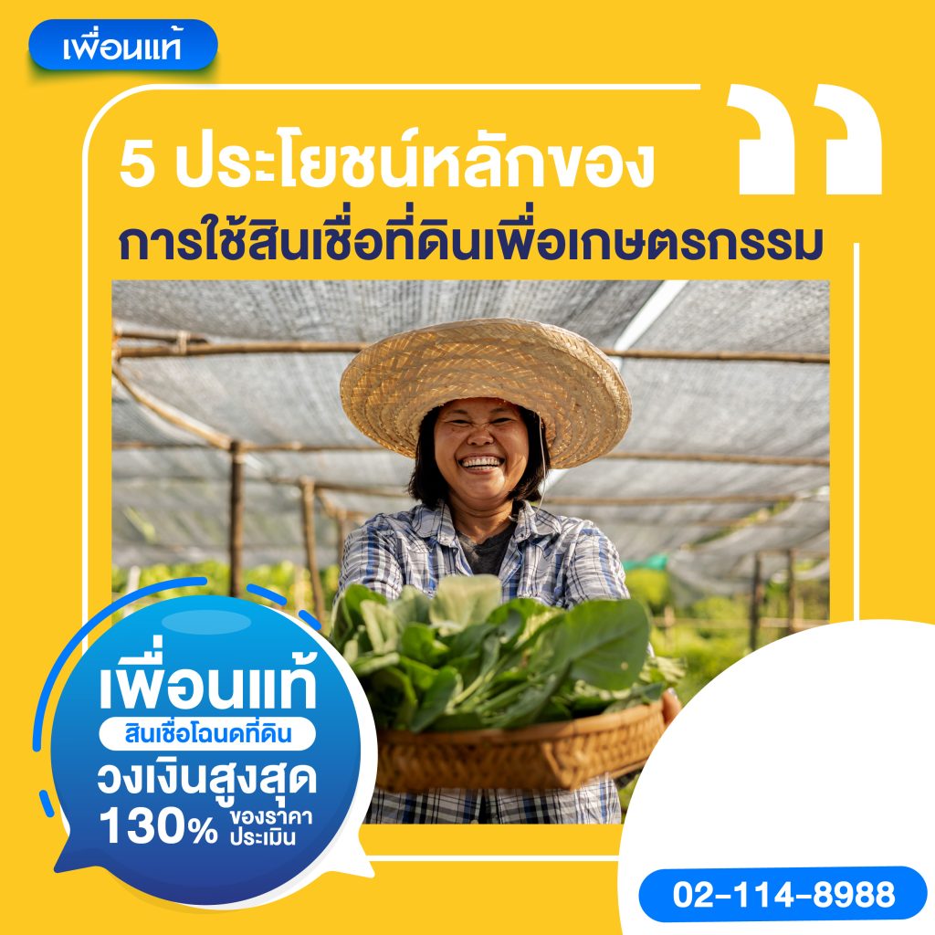 สินเชื่อที่ดินเพื่อการเกษตร ช่วยเกษตรกรได้อย่างไร