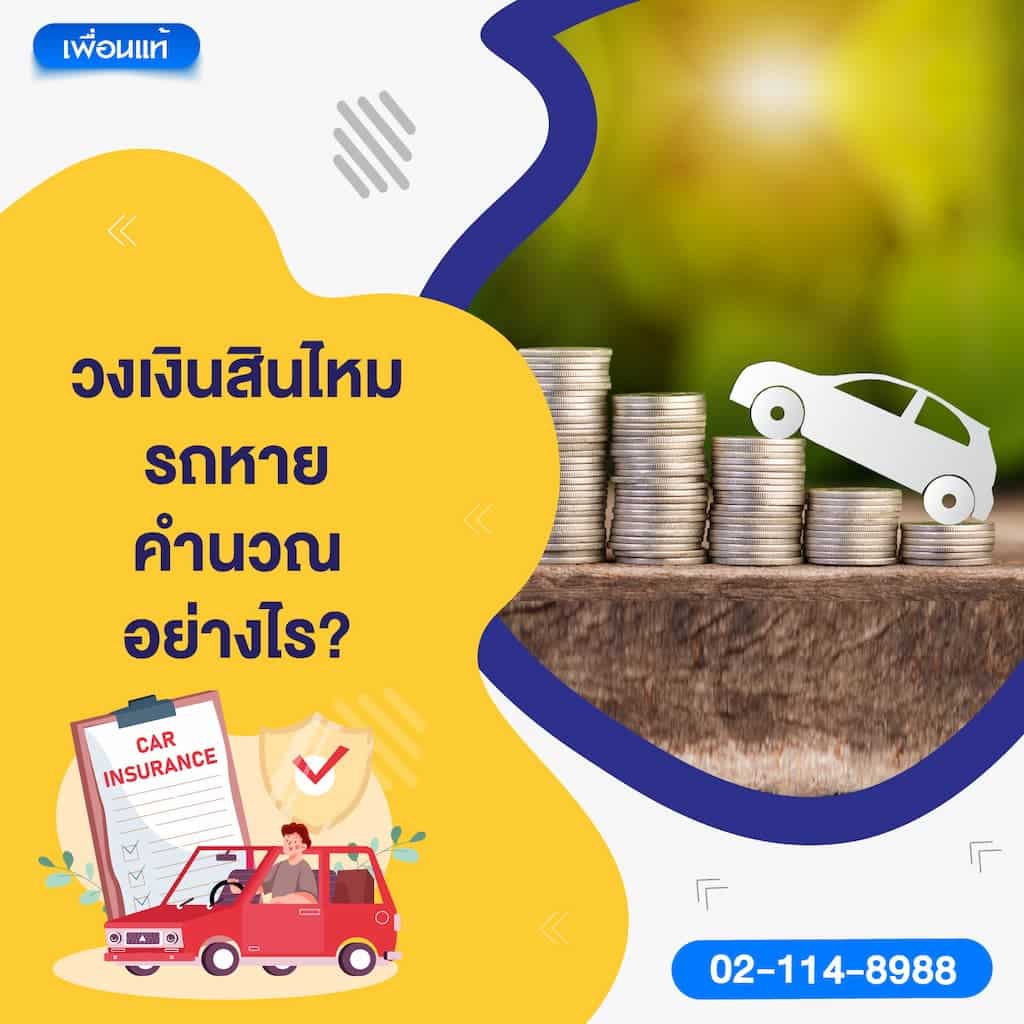วงเงินสินไหมรถหายคำนวณอย่างไร?