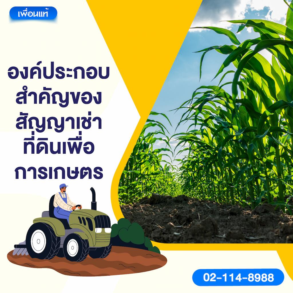 องค์ประกอบสำคัญของสัญญาเช่าที่ดินเพื่อการเกษตร