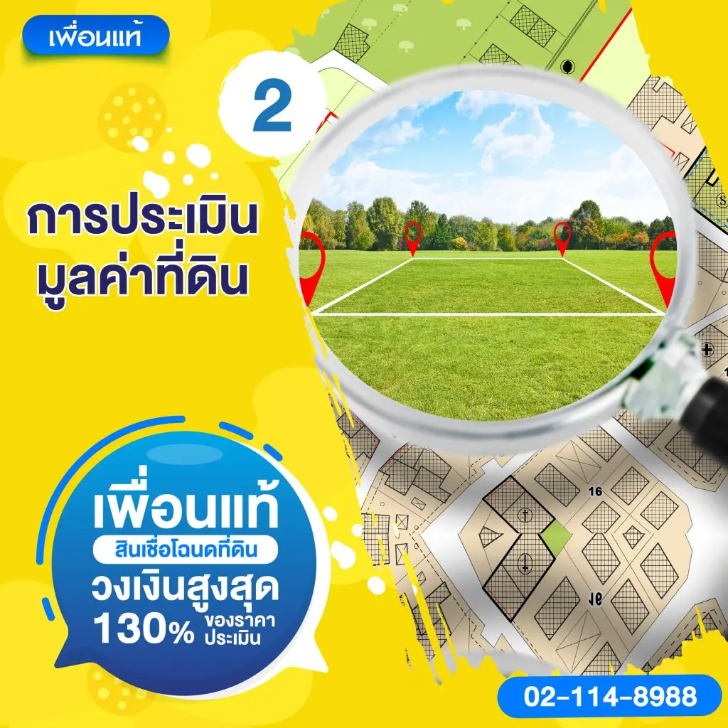 การประเมินมูลค่าที่ดินเพื่อพิจารณาวงเงินสินเชื่อ