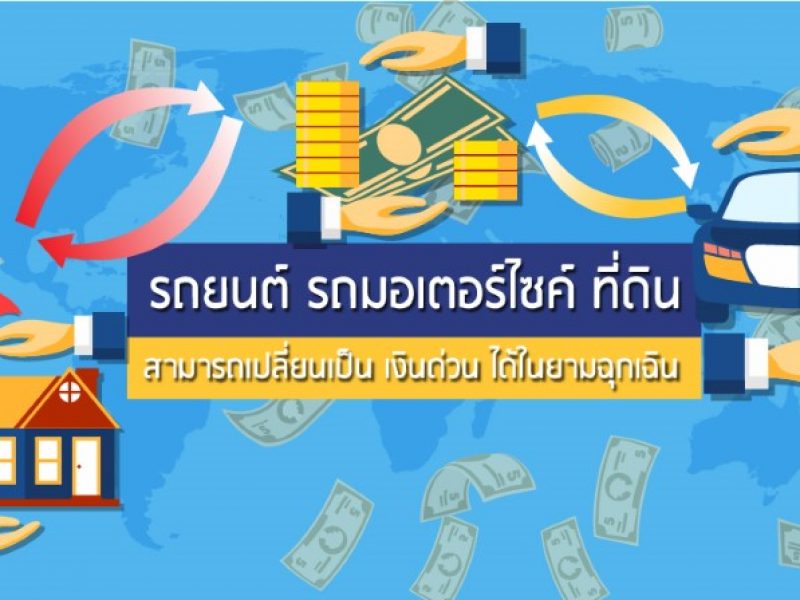 สินเชื่อรถยนต์, สินเชื่อรถมอเตอร์ไซค์, สินเชื่อที่ดิน, เงินด่วน